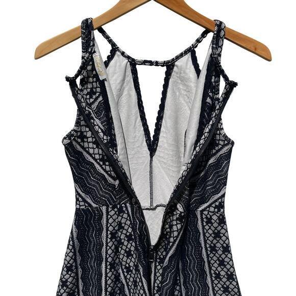 FREE PEOPLE Women’s Y2K Black and White Lace Fit and Flare Mini Dress - Picture 7 of 7